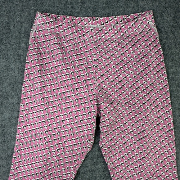 Bloomies x Roller Rabbit 2PC Pajama Set S Pink Skull Sleepwear Coquette Romantic - Picture 10 of 16